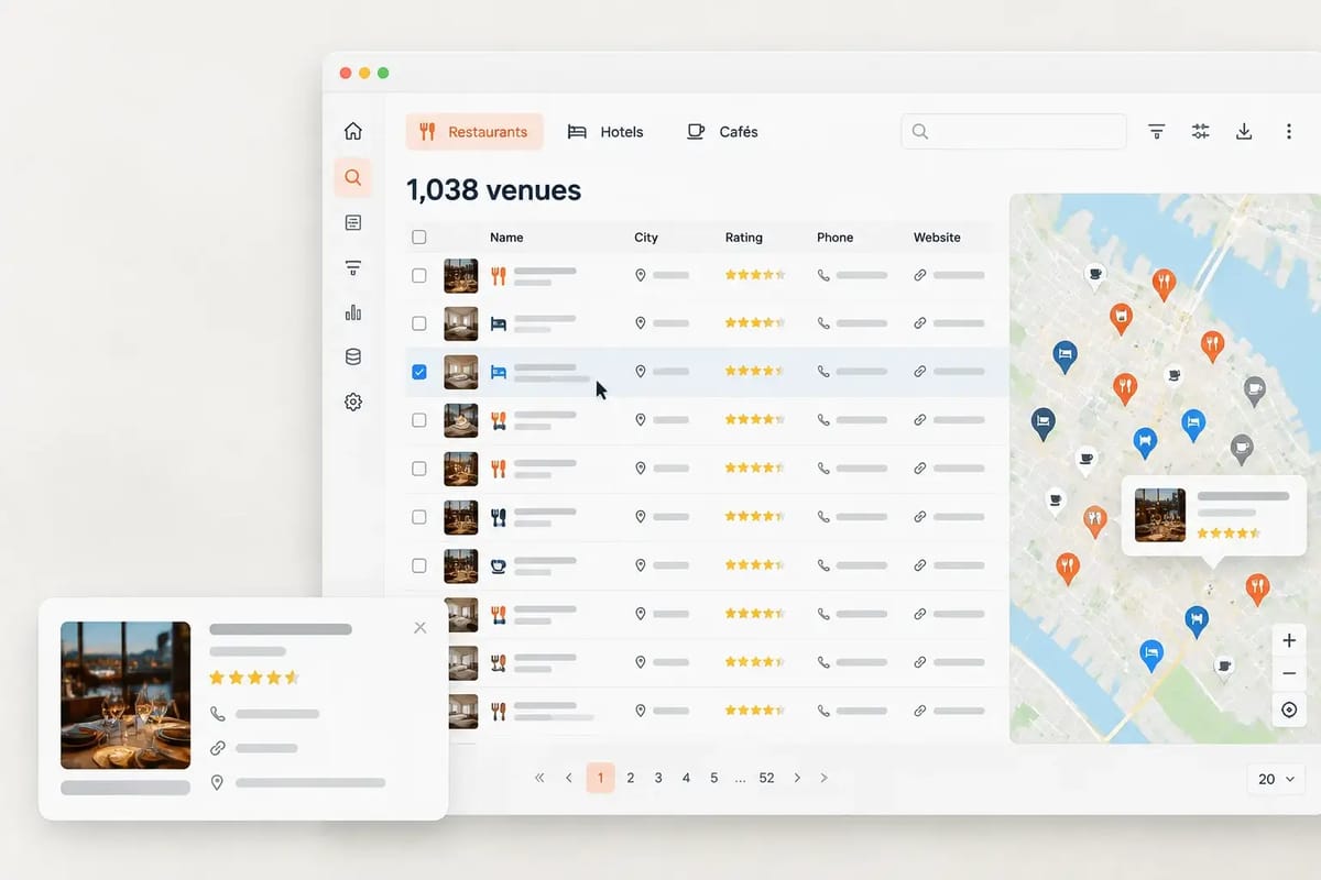 Hotels for a hospitality SaaS