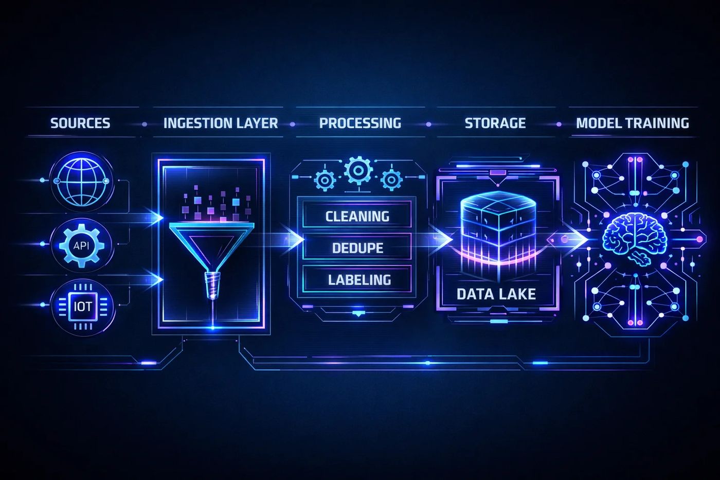 Data Pipeline Lifecycle Diagram