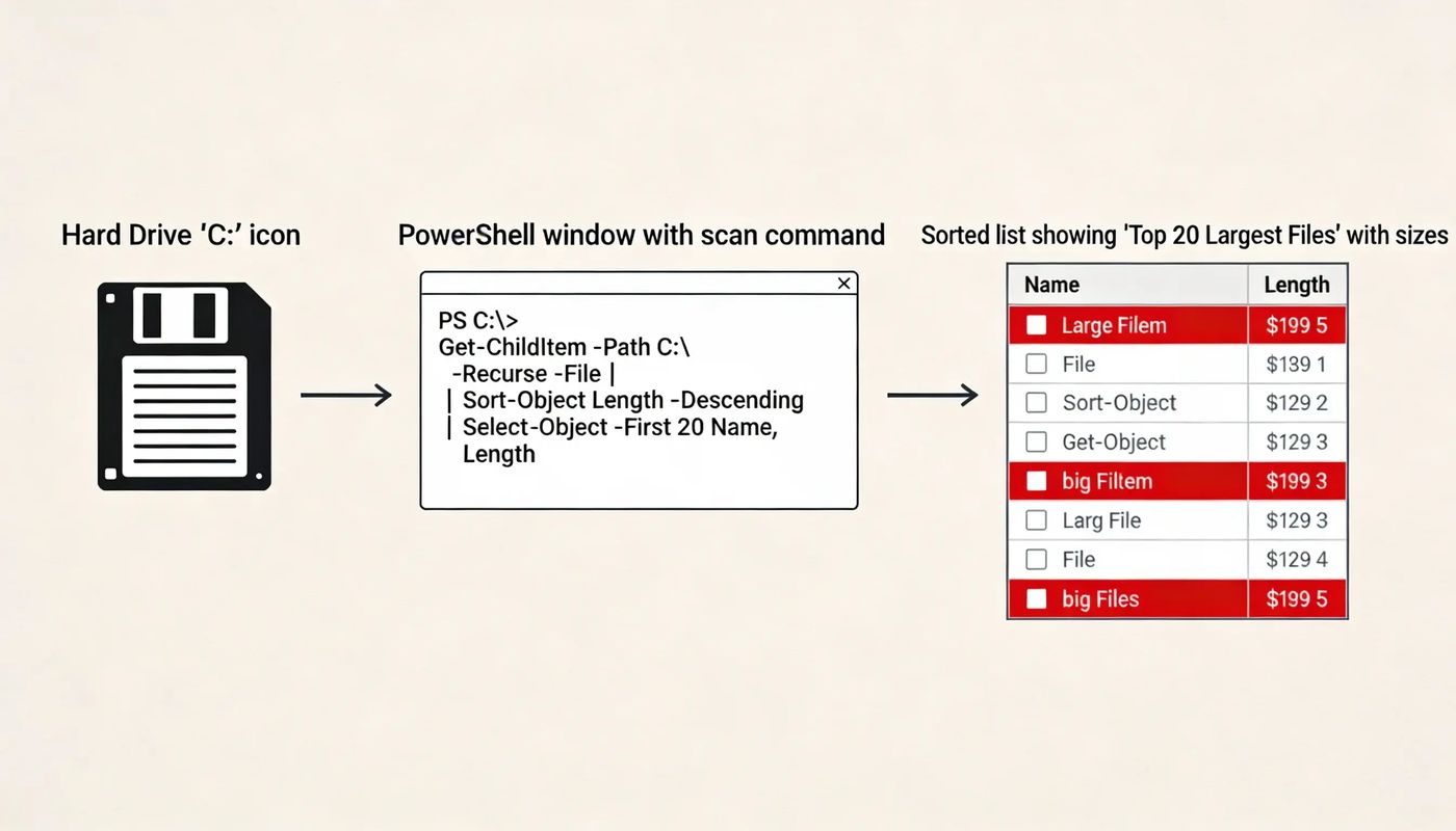 PowerShell Disk Scan Workflow