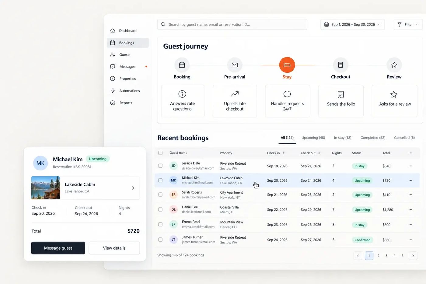 Where AI agents fit in the hotel guest journey, from booking to checkout and review