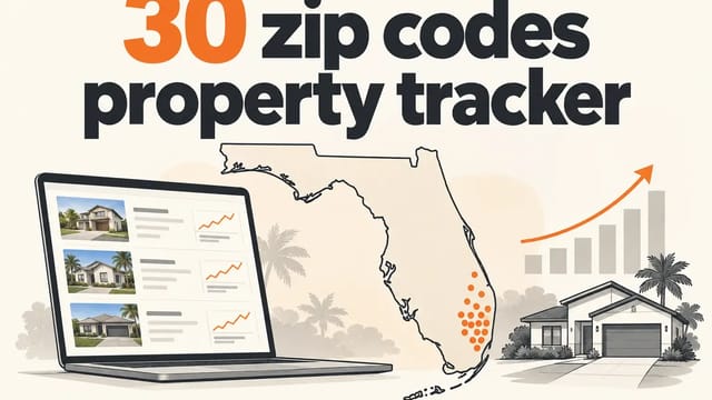 Property tracker case study for 30 Florida zip codes