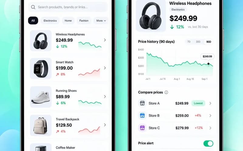 Price tracker mobile app