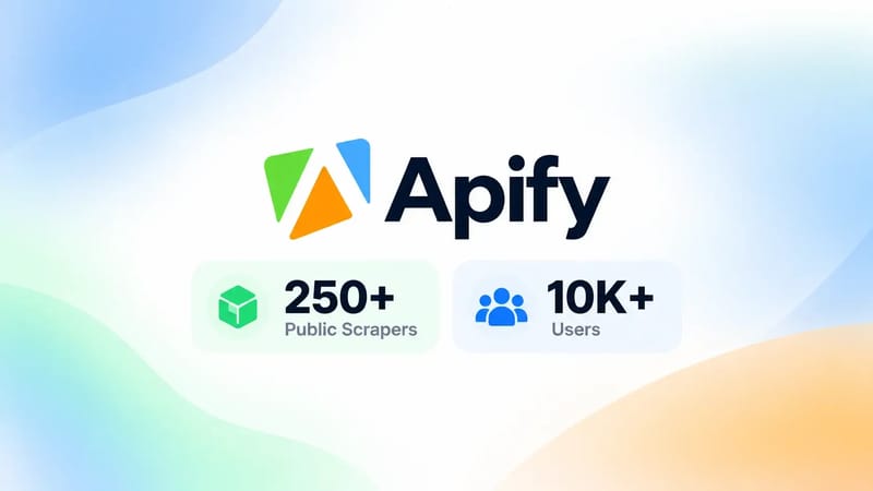 Apify metrics graphic for public scrapers and the people who run them